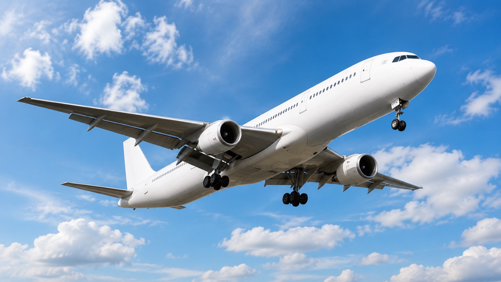 Aircraft in flight - international DDP shipping
